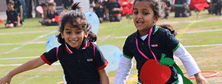Children being active outside