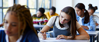 Students in a classroom