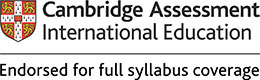 Endorsed for full syllabus coverage - logo