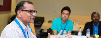 Conference delegates attending a workshop