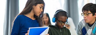 Students in a classroom