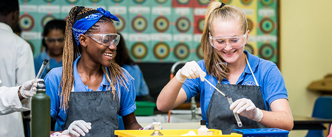 Students in a classroom