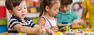 Children playing indoors